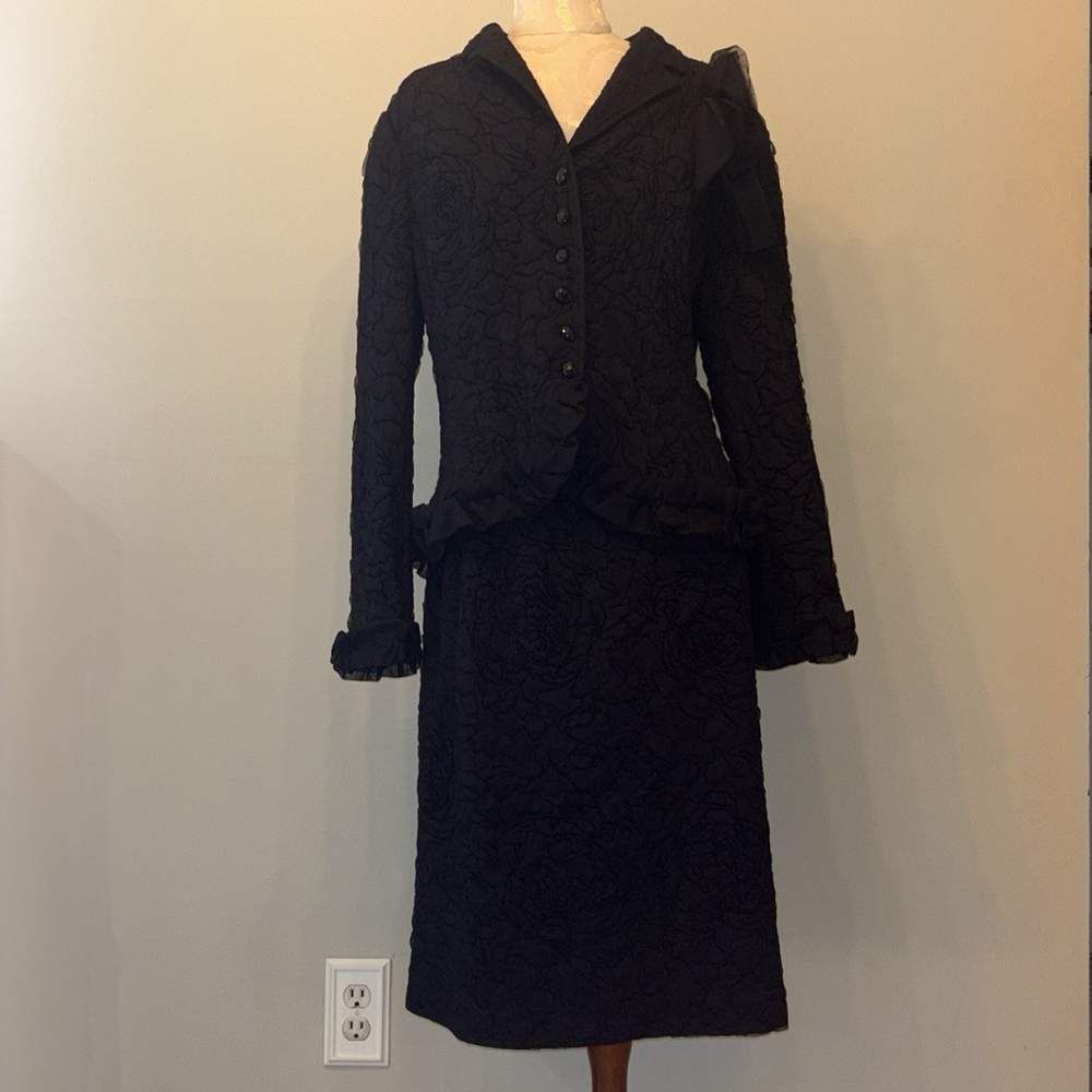 Teri Jon Rickie Freeman Two Piece Skirt Set Size 14 - Picture 12 of 15